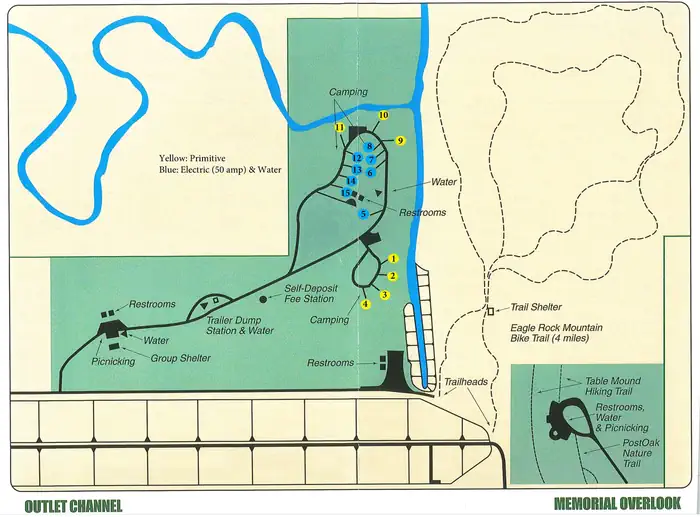 Site map with amenities