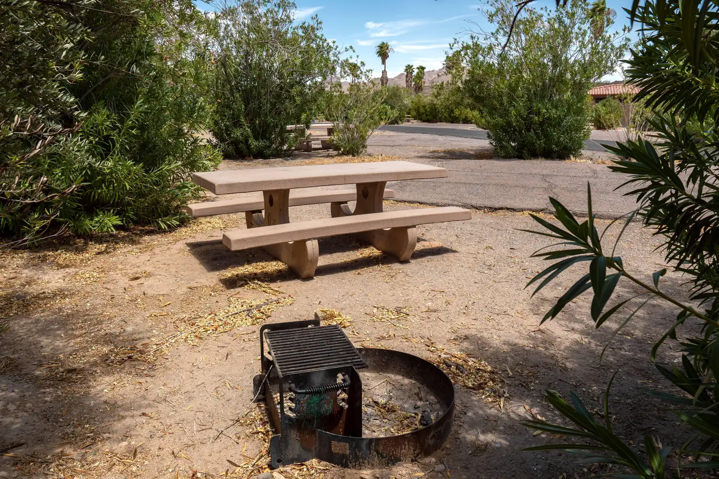 Campsite located in a desert setting2