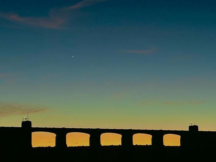 Conchas Dam Bridge at Sunset