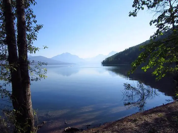A stunning lak view taken from the Apgar picnic area