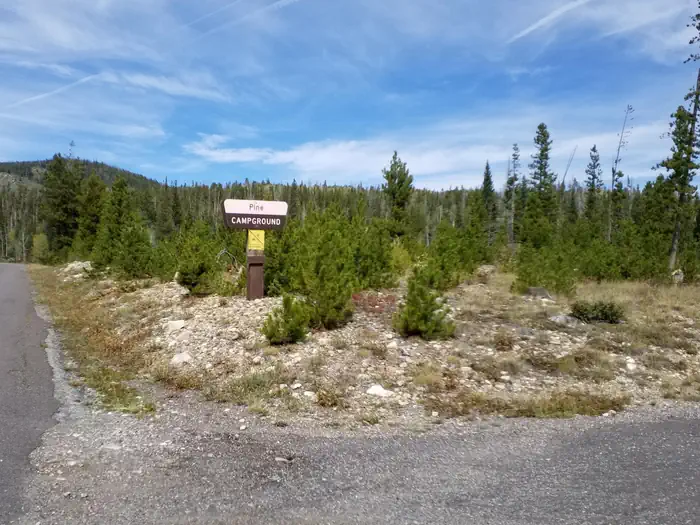 Pine Campground entry
