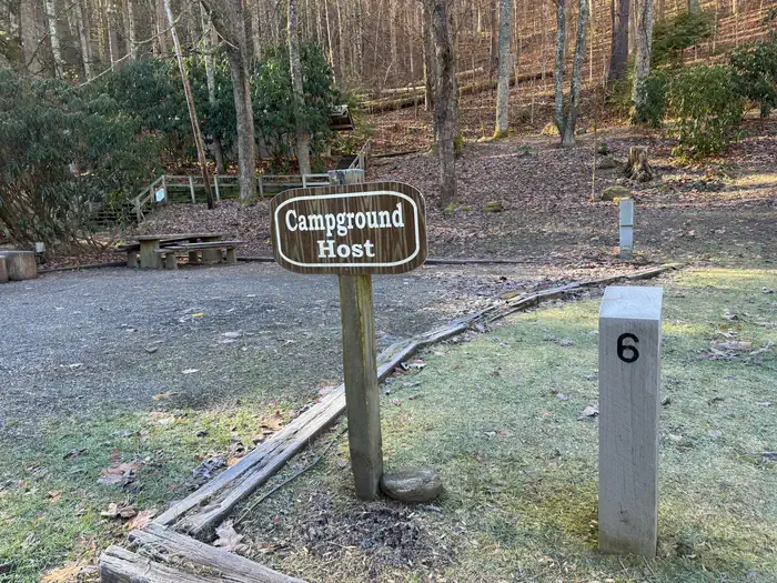 Campground host on site.