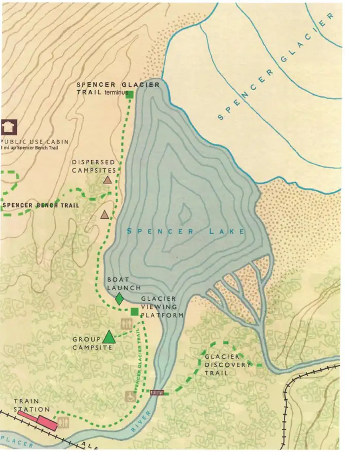 Spencer Whistle Stop Map