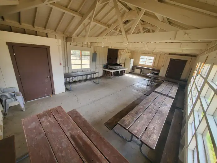 Interior of shelter