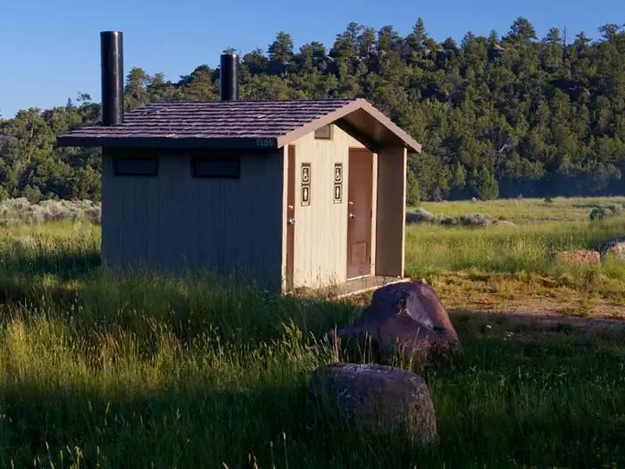 Restrooms located at campground.