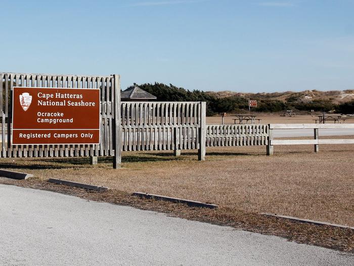Entrance to Ocracoke Campground