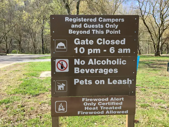 DALE HOLLOW DAMSITE-RULES SIGN