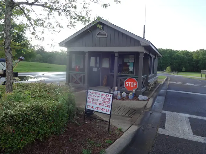 Gatehouse at Foscue Creek Campground.
