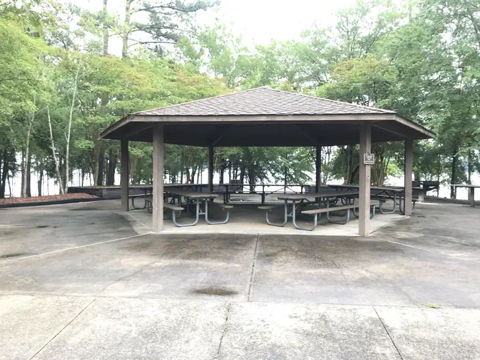 LAKE SPRINGS Deer Run Group Shelter can be reserved for group gatherings