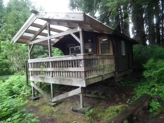 McDonald Lake Cabin Front