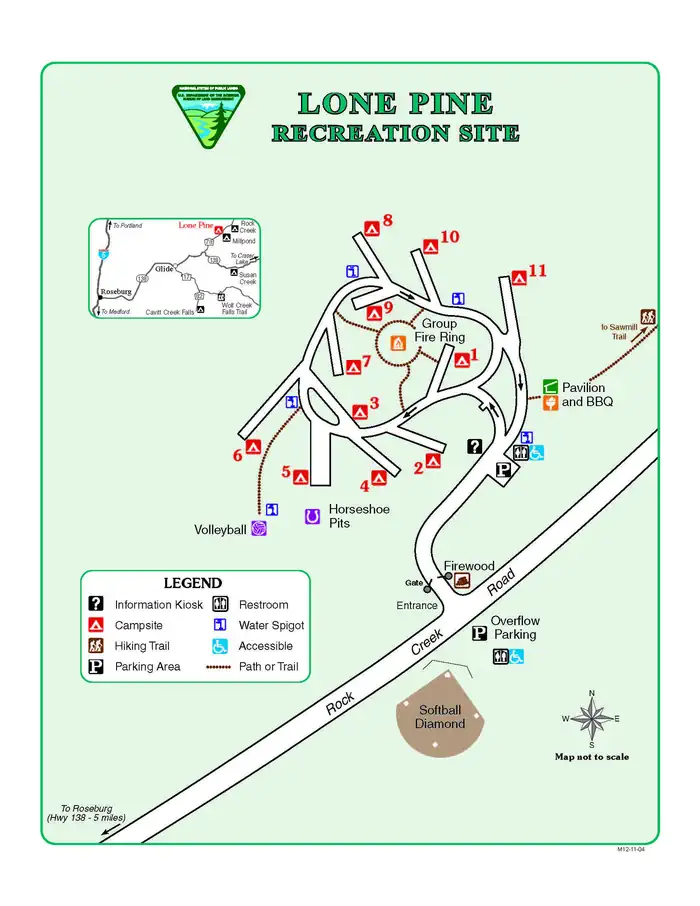 Lone Pine Site Map