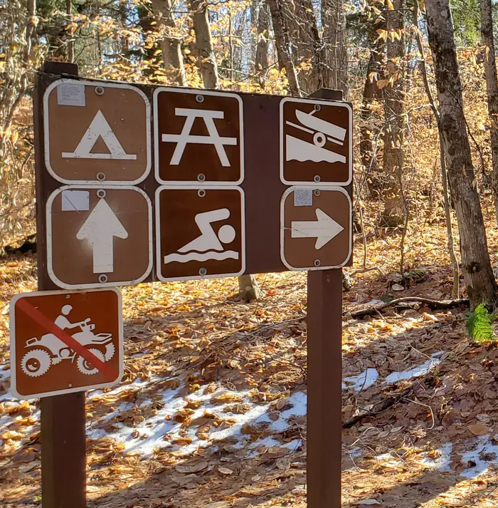 Pete's Lake Signage