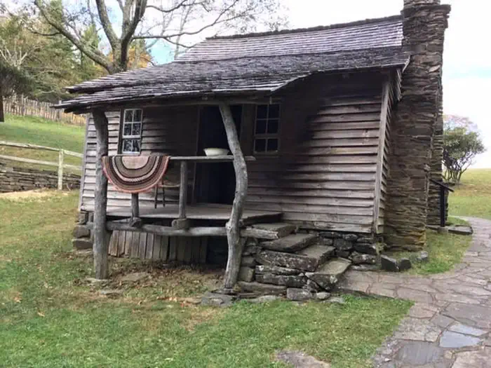 The historic Brinegar Cabin.