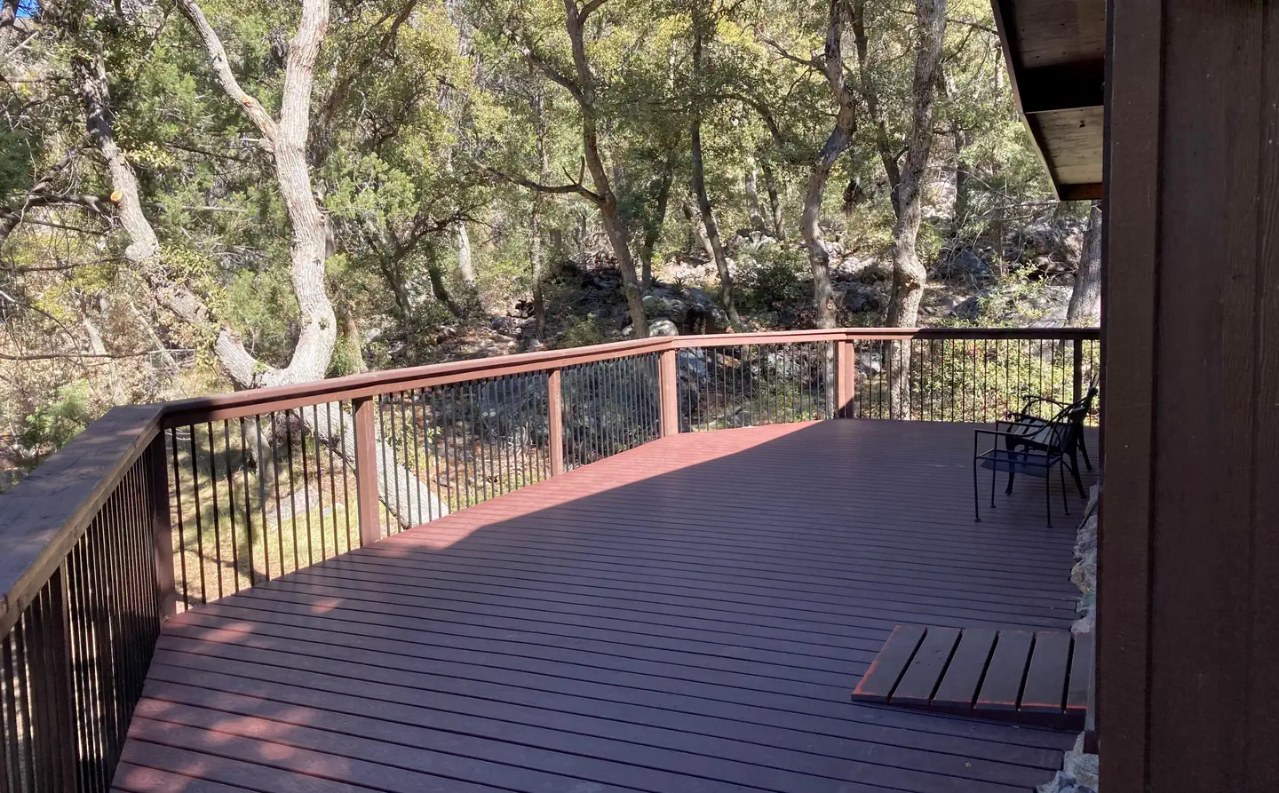 Large back porch