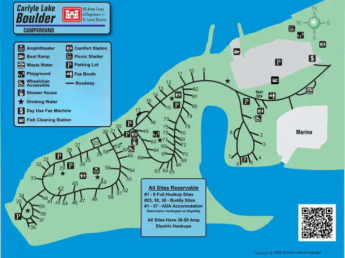 Boulder Campground Map