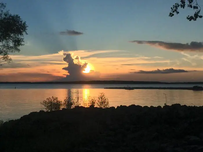 Sunset at Coles Creek Campground