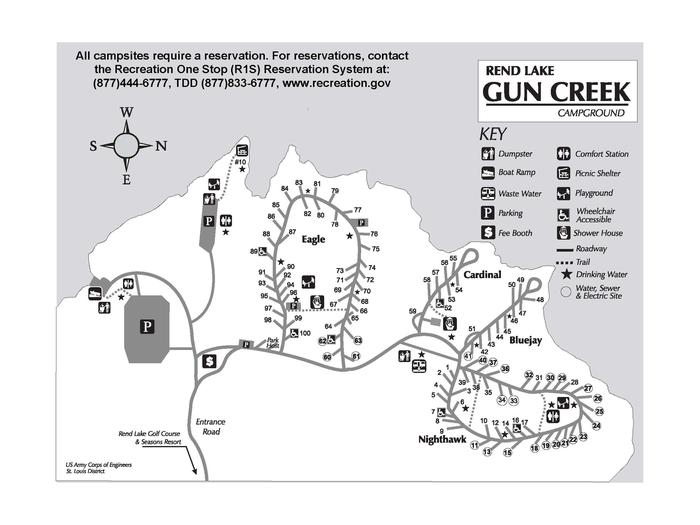 Gun Creek Campground Map