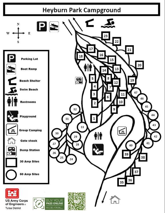 Heyburn Park Campground Map