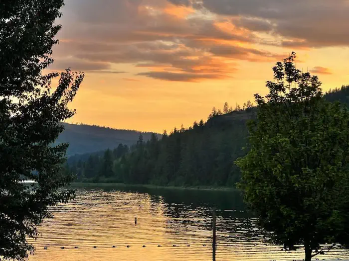 Sunset at Riley Creek.