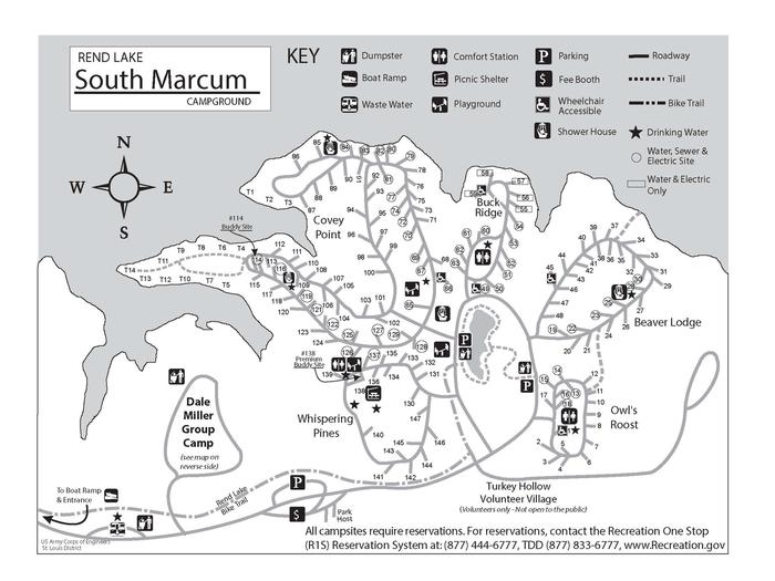 South Marcum Campground Map