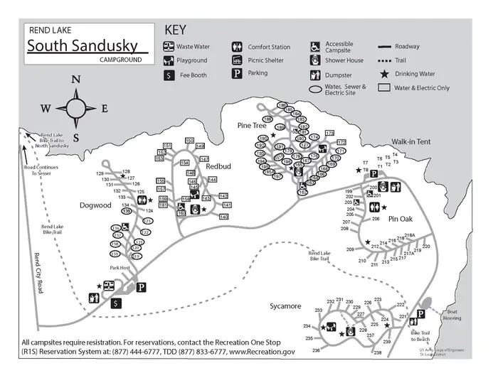 Campground Map, South Sandusky