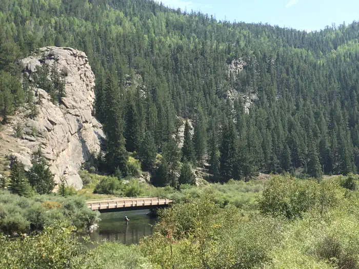 View from Cove Campground / fishing on the South Platte River