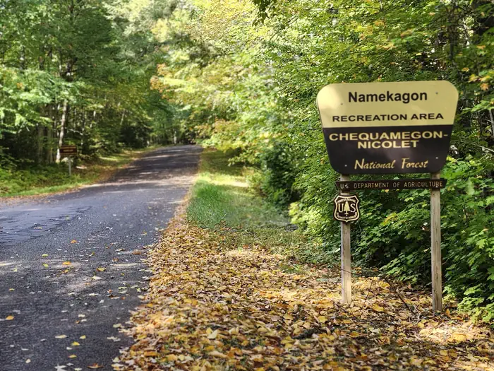 Entrance to Namekagon Campground.