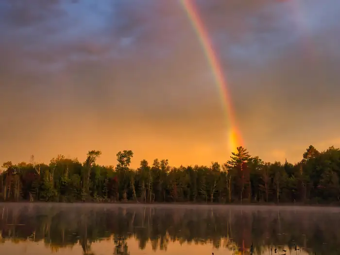 Double Rainbow at Twin Lakes