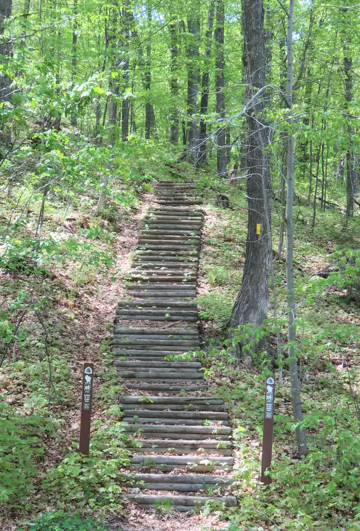 Ice Age Trail at Spearhead Point campground