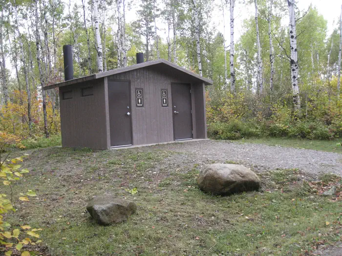 Picture of toilet building.