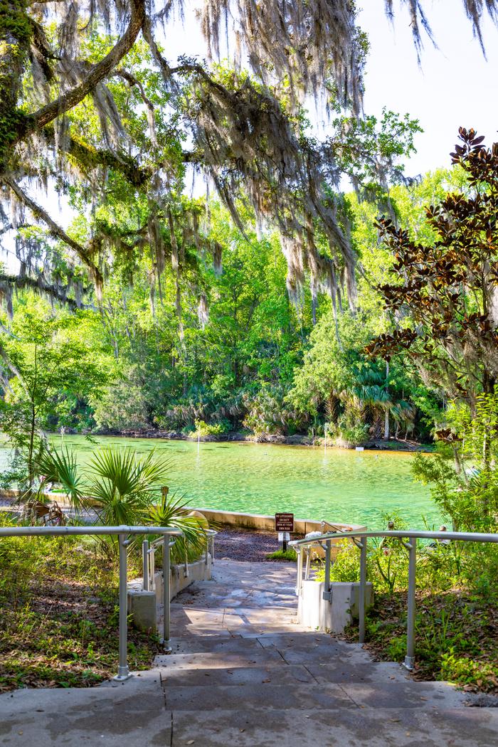 Entry to swim area