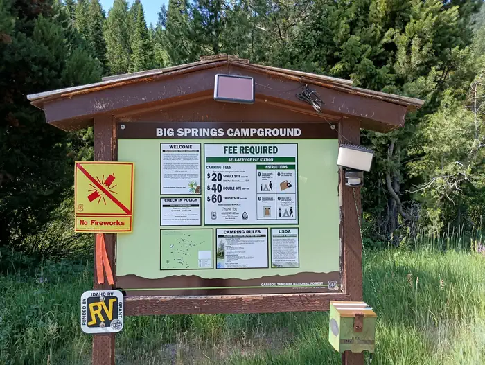 Big Springs Campground Kiosk