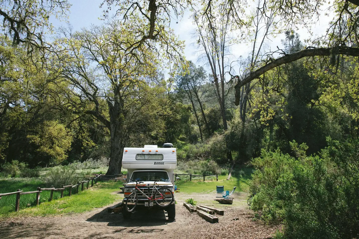 Truck Camper at Pinnacles Campground