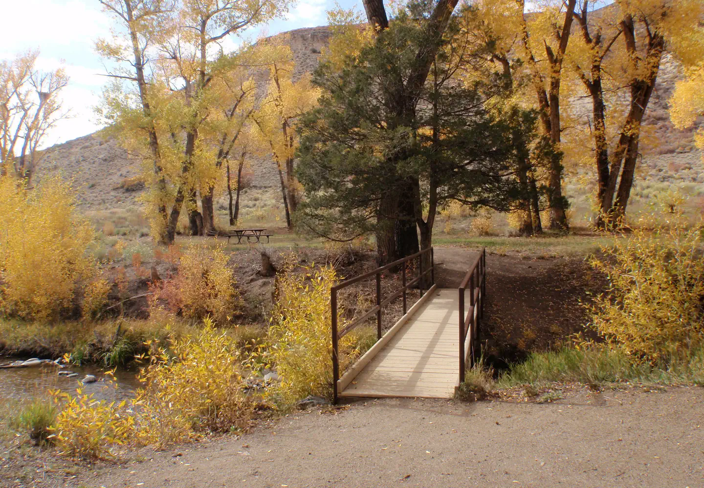Bridge to tent site 2