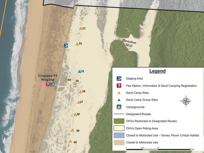 UMPQUA 2 SAND CAMPING MAP