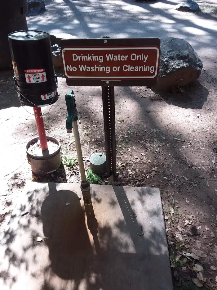 Manzanita Campground water pump