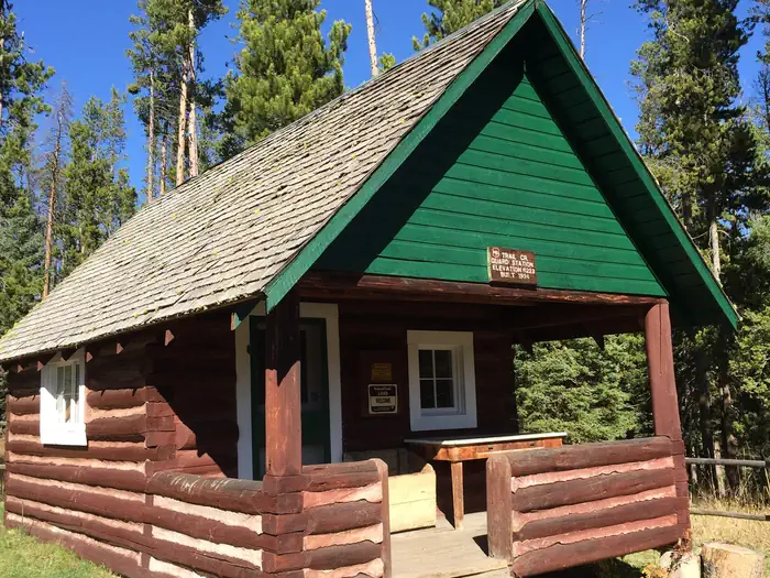 Trail Creek Cabin in the sun