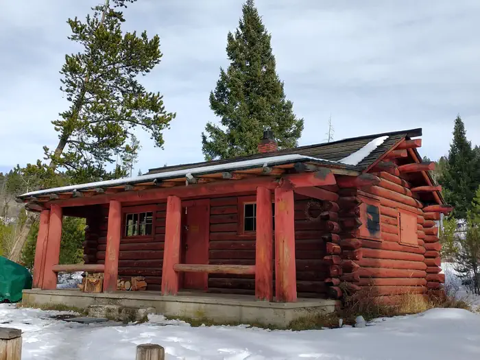 Front View of Forest Service High Rye Cabin