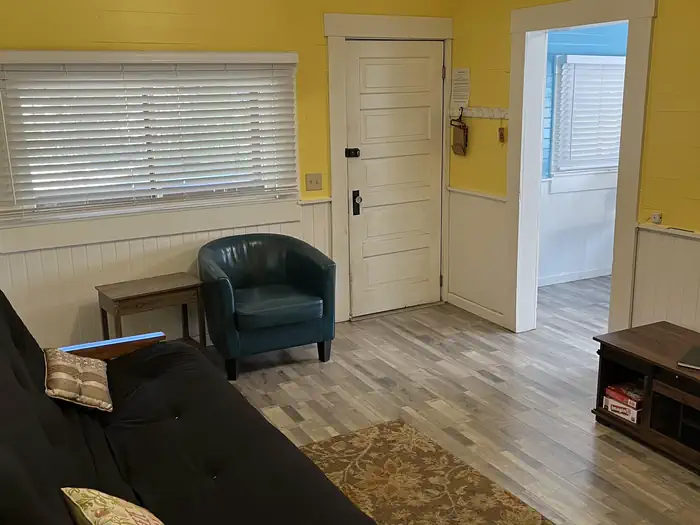 Main Entrance through front door.