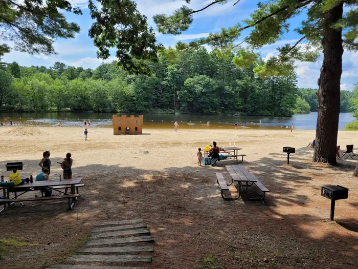 Buffumville Lake Park beach and picnic area