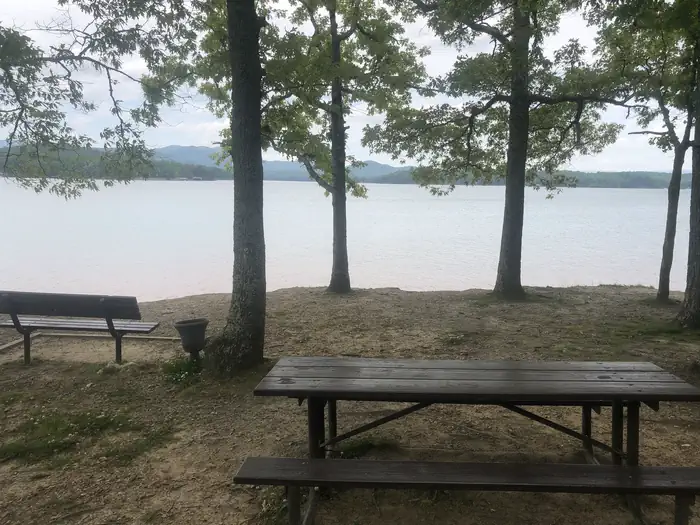 View from day use picnic area