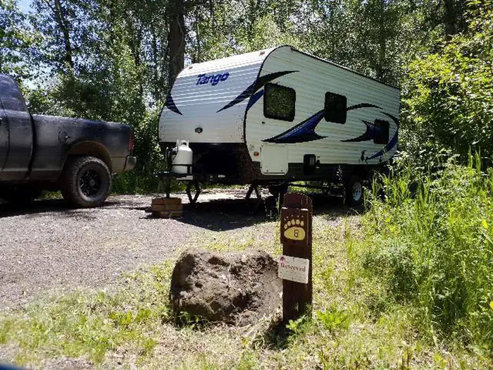 RV at campsite