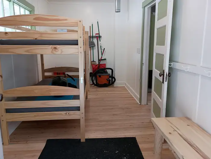 Mudroom with bunkbed