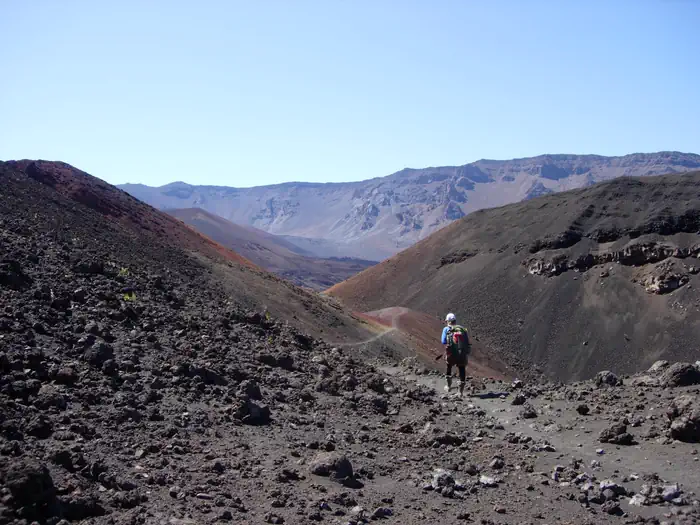 backpacker hikes between cinder hills