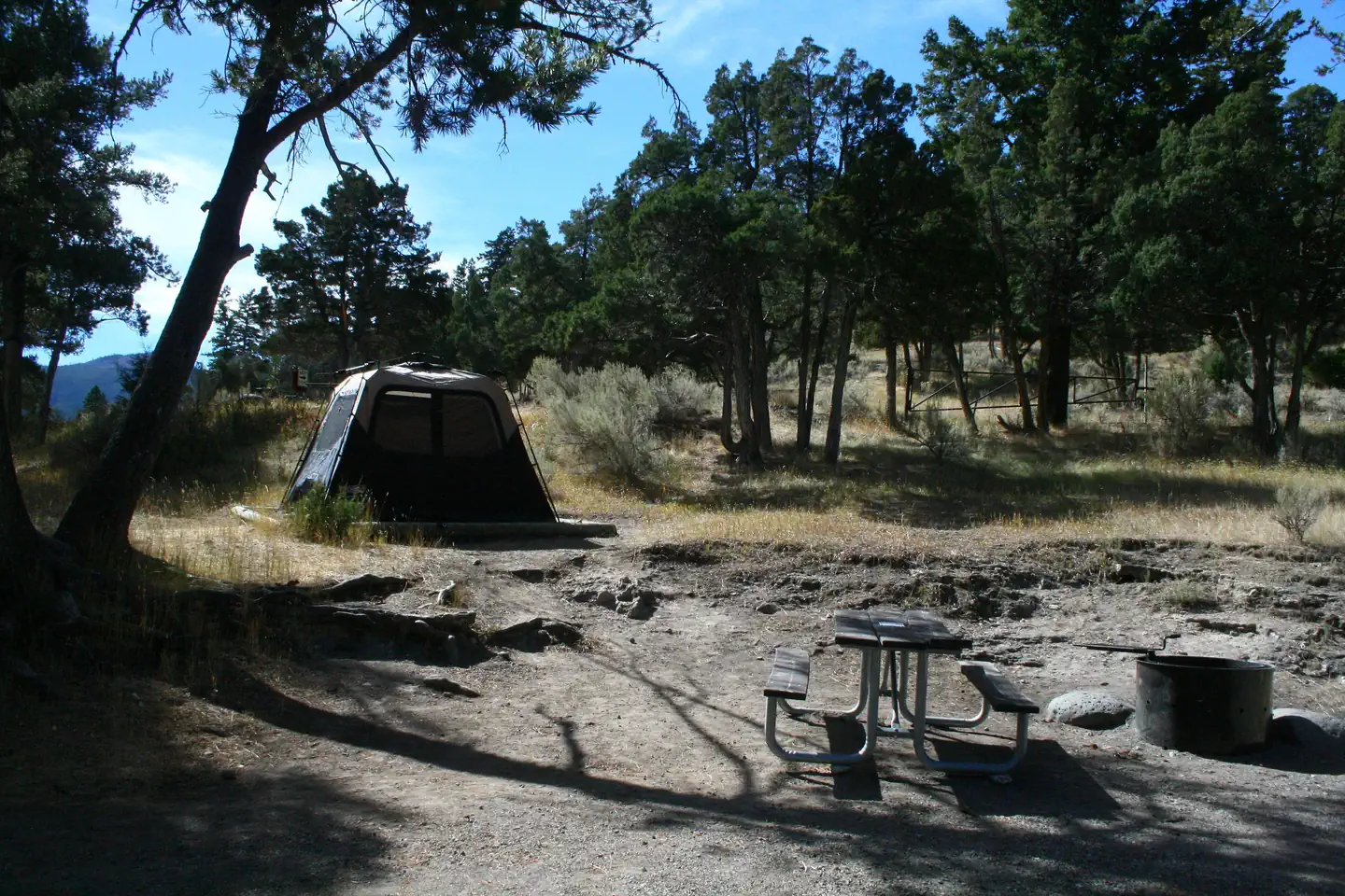 Mammoth Campground Site 70 in summer