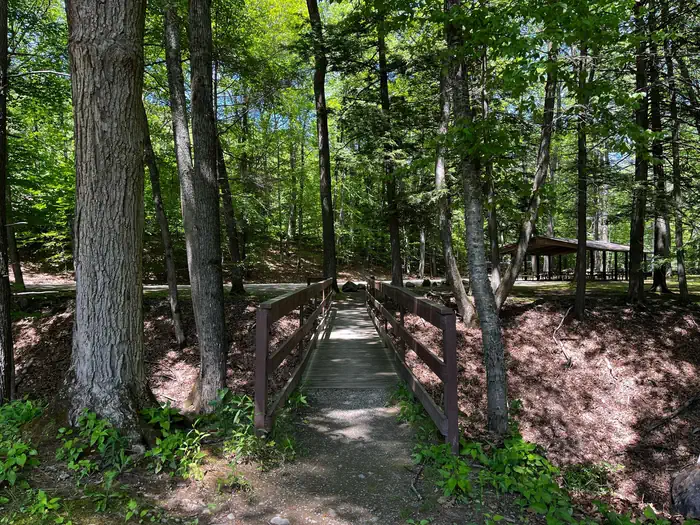 Bridge between shelter areas
