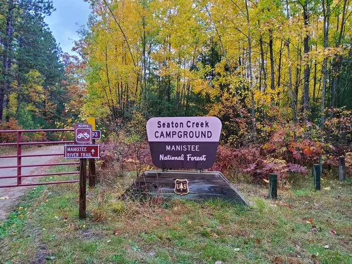Seaton Creek Campground Sign