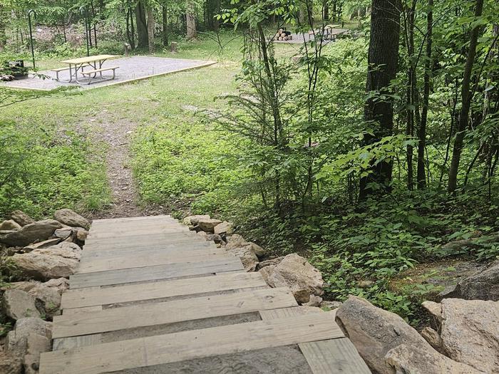Stairs to Campsite