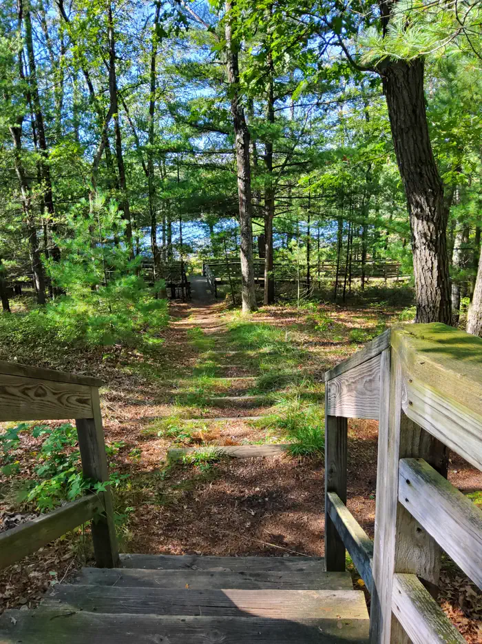 Boardwalk stairs
