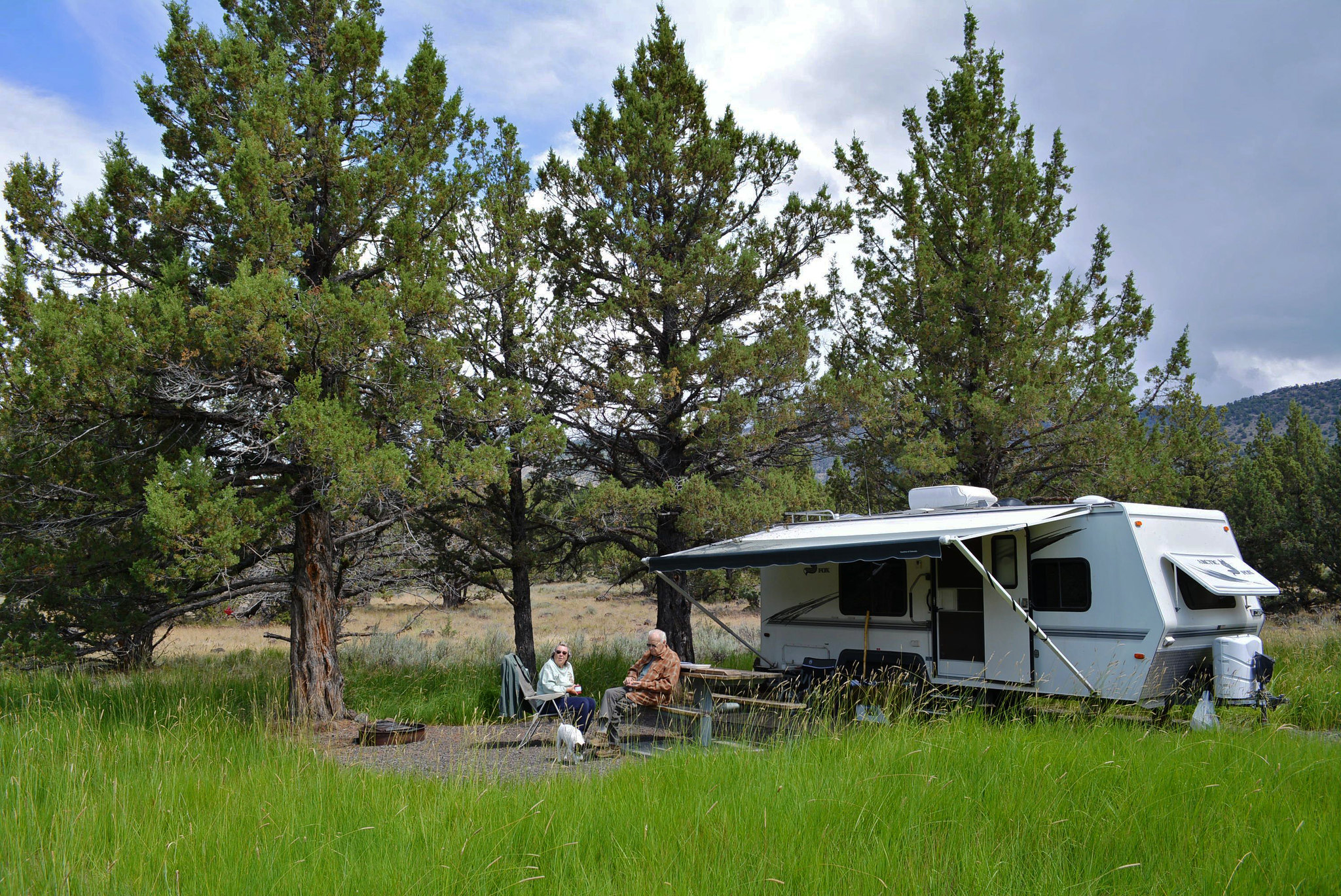 RV campers enjoying South Steens Campground